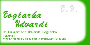 boglarka udvardi business card